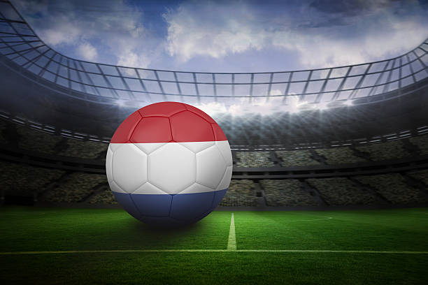 football in holland colours - michigan football stok fotoğraflar ve resimler