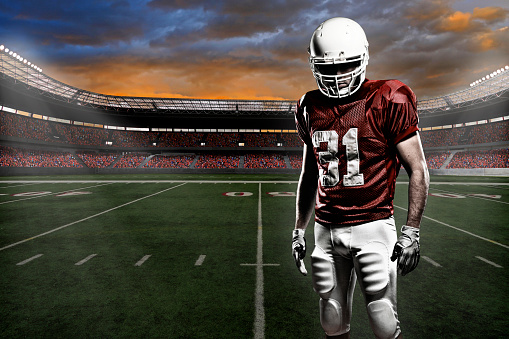 Football Player Stock Photo - Download Image Now - iStock