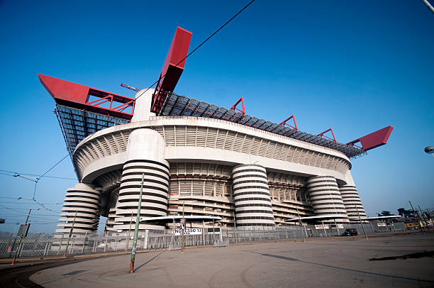 football stadium of "s.siro" in milan - milan 個照片及圖片檔