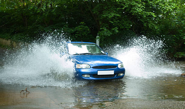 Fording in the ford stock photo
