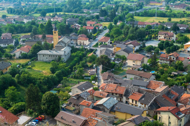 Foresto is a fraction of Bussoleno (province of Turin), located about 2 km from the center of the capital stock photo