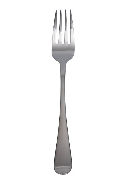 Fork Fork in front of white background fork stock pictures, royalty-free photos & images