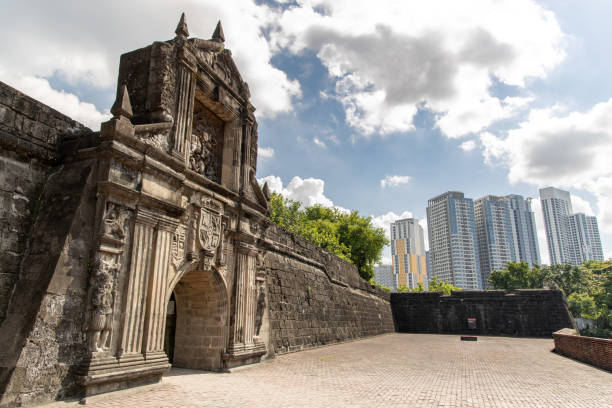 Fort Santiago Gate at Intramuros, Manila , Philippines, June 9,2019 stock photo