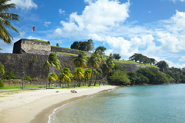 Fort St. Louis, Fort-de-France, Martinique, Caribbean stock photo