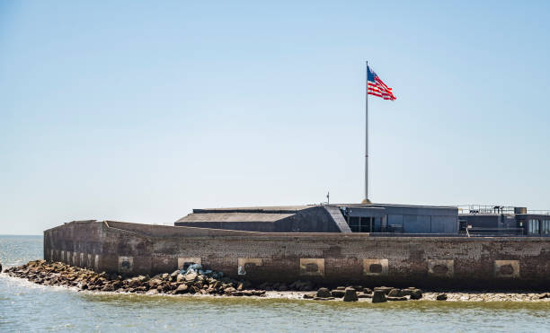 Fort Sumter National Monument in Charleston SC, USA stock photo