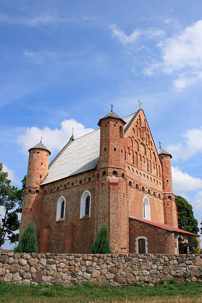 Fortified Church in Synkavi&#269;y stock photo
