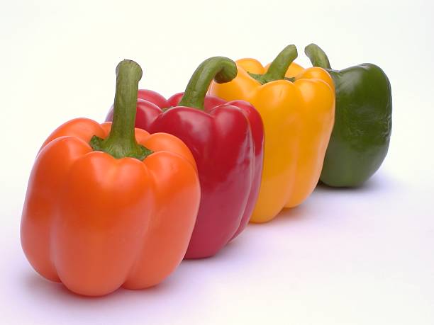 Four Peppers stock photo