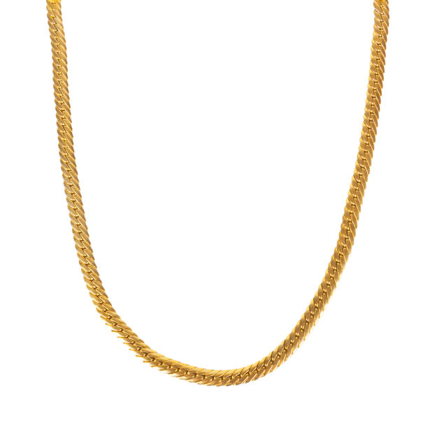 A Fragment of Golden Chain. stock photo