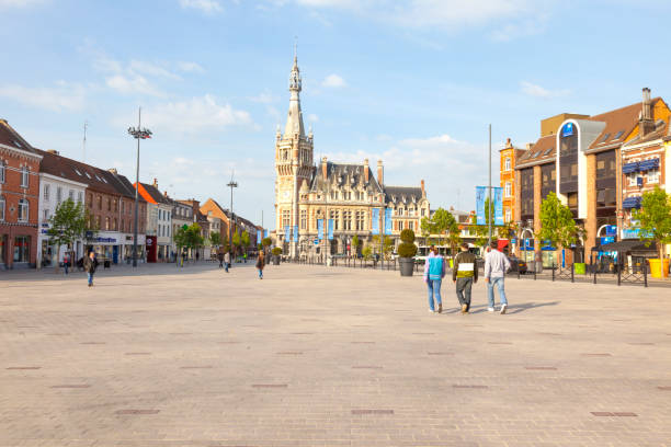 France. City of Lille. Square stock photo