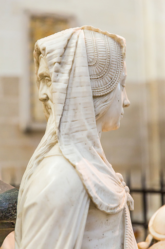 Francis II Tomb Two Faced Statue Representing Prudence Virtue in Nantes Cathedral Saint-Pierre and Saint-Paul, France