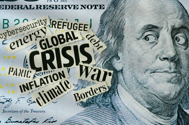Franklin's fear: Global Crisis stock photo