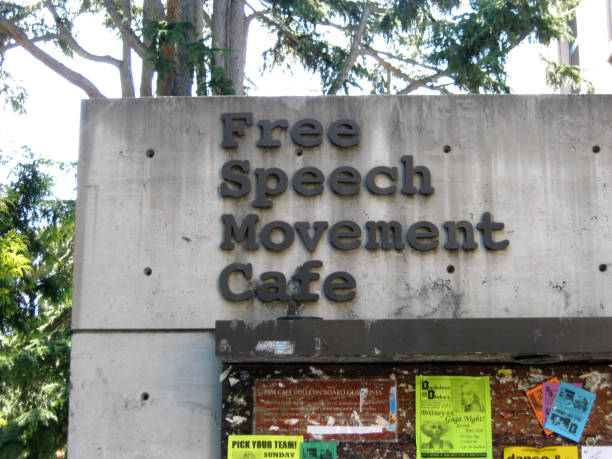 Free Speech Movement Cafe - Sign stock photo
