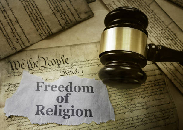Freedom of Religion concept stock photo