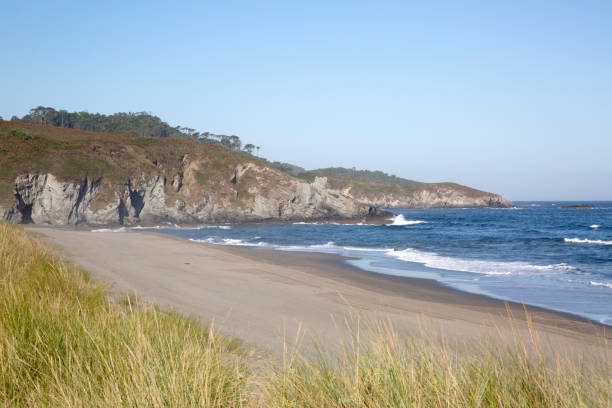 Frejulfe Beach in Asturias stock photo