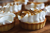 istock French dessert.  Lemon tart with merengue 1350016843