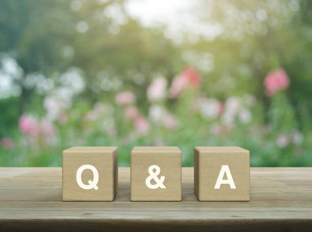 Frequently asked questions, Business customer service and support concept stock photo