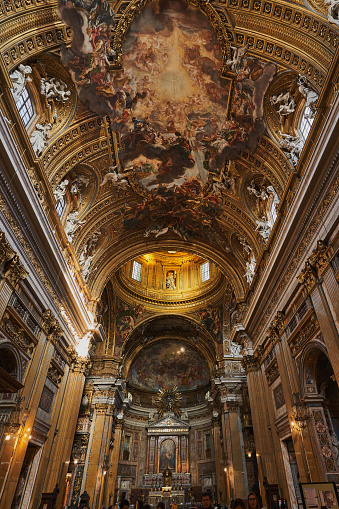 ✓ Imagen de Iglesia del Gesu, Roma, Italia Fotografía de Stock