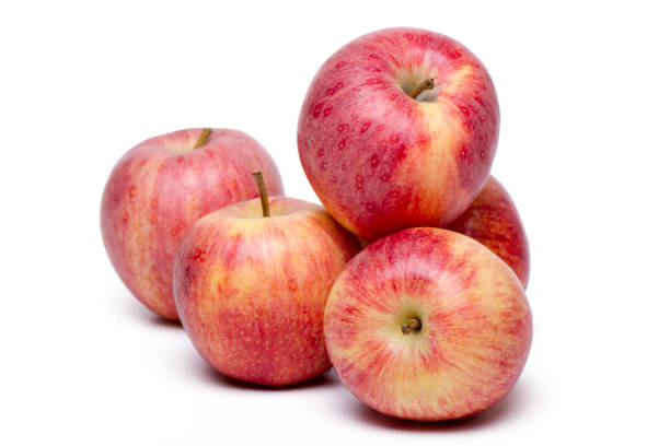 fresh and healthy red apples stock photo