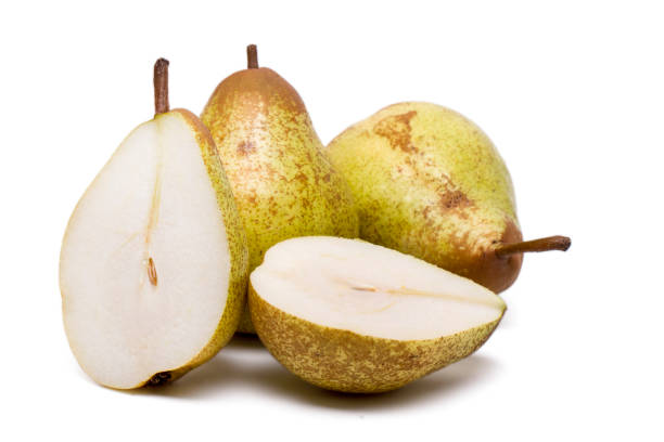 fresh and healthy rock pears stock photo