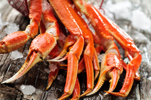 Fresh Crab Legs Stock Photo - Download Image Now - iStock