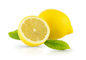 istock Fresh Lemons on White 1325373330