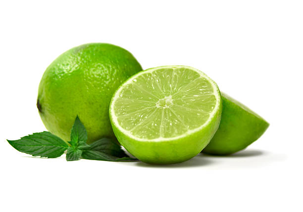 fresh limes stock photo