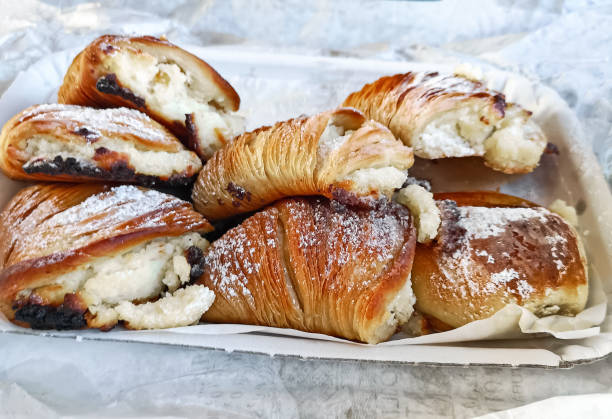 fresh Neapolitan pastries stock photo
