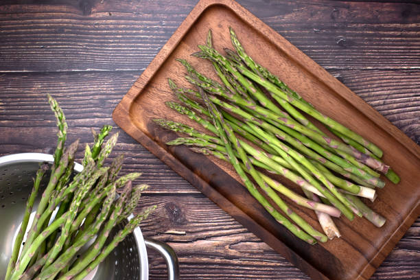 Fresh Raw Asparagus stock photo
