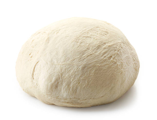 fresh raw dough fresh raw dough for pizza or bread baking isolated on white background dough stock pictures, royalty-free photos & images