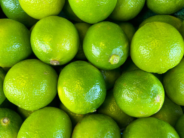 Fresh ripe limes stock photo