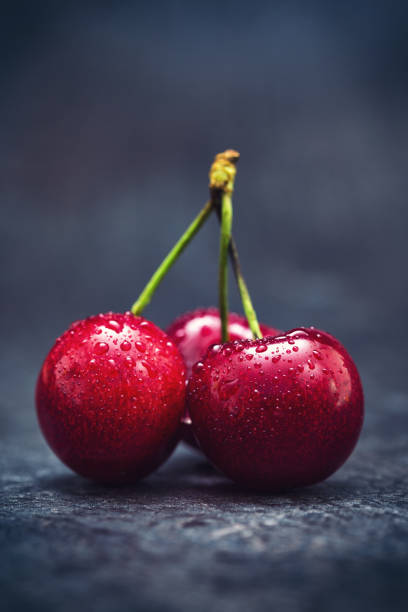 Fresh Sweet Ripe Cherries stock photo
