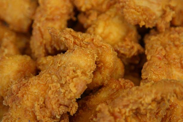Fried Chicken Background stock photo