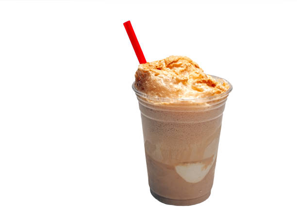 Frothy Root Beer float stock photo