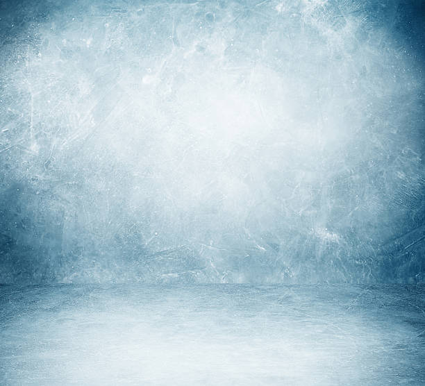 frozen snow room stock photo