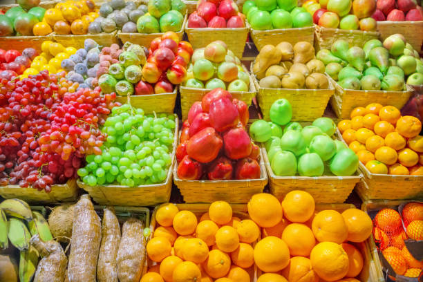 과일 및 야채 - 바자 뉴스 사진 이미지