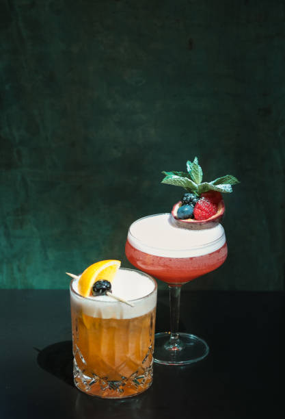 Fruity Cocktail Duo stock photo