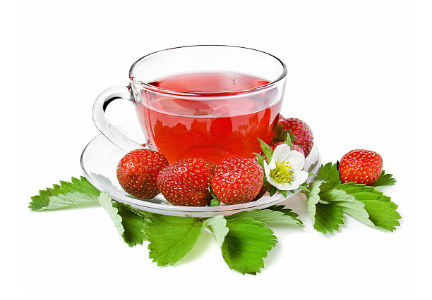 Fruity Tea  strawberry extract stock pictures, royalty-free photos & images