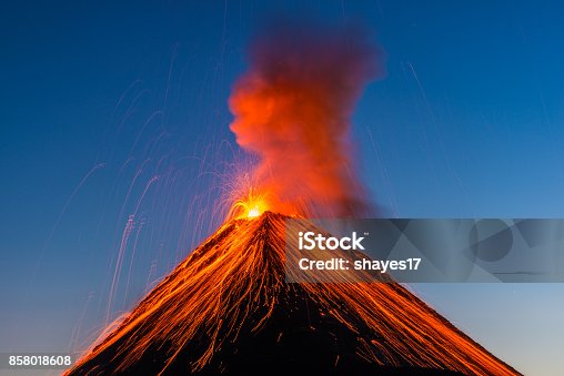 istock Fuego volcano eruption 858018608