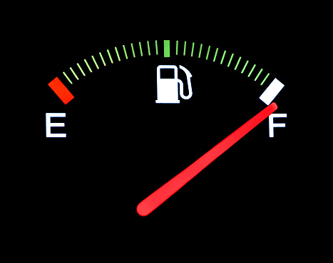 fuel-gauge-indicating-the-gas-tank-is-full-picture-id182145565