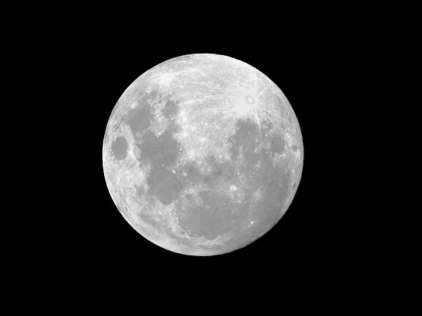 Full Hunter's moon stock photo