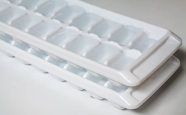full ice trays stock photo