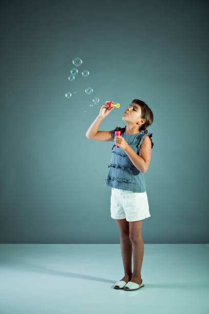 Fun bubbles stock photo