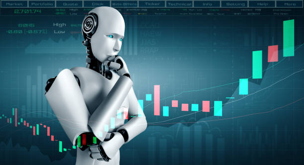 Future financial technology controlled by AI trading bot