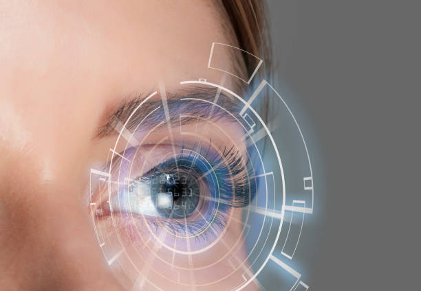 Futuristic eye Futuristic eye eye doctor stock pictures, royalty-free photos & images