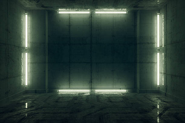 Futuristic prison cell Futuristic prison cell. bomb shelter stock pictures, royalty-free photos & images