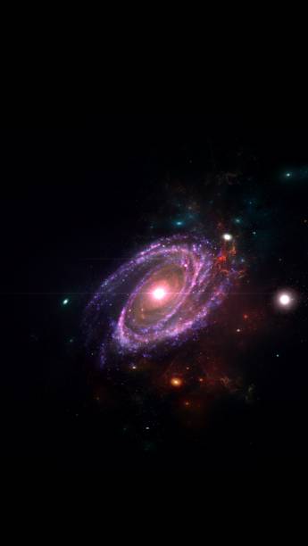 Photo of galaxy a system of millions or billions of stars