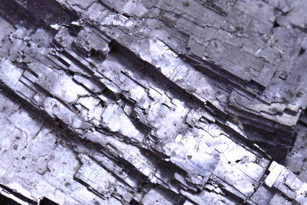 galena crystal achtergrond - mineraal stockfoto's en -beelden