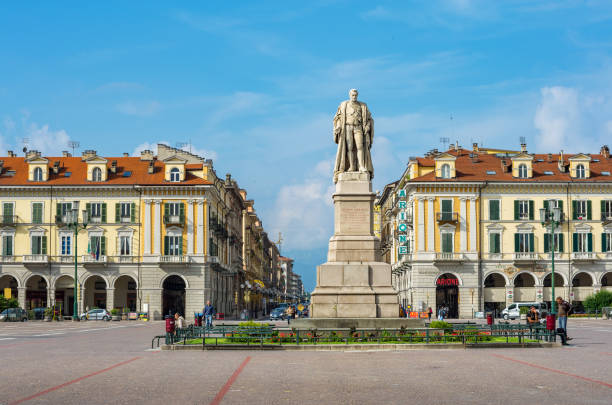 Galimberti Square. Cuneo, Piedmont, Italy stock photo