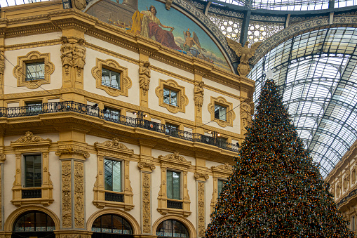 Galleria Vittorio Emanuele II with Christmas tree