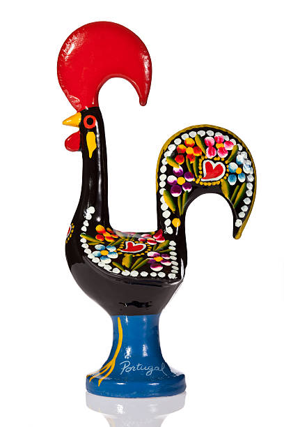 Galo de Barcelos, the unofficial symbol of Portugal  barcelos stock pictures, royalty-free photos & images